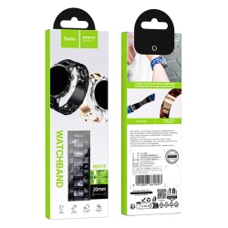 Watchband Hoco WH19 Elegant Series Πλαστικό Μπρασελέ για Samsung Huawei Xiaomi Vivo OPPO κα 20mm Universal Μαύρο