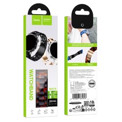Watchband Hoco WH19 Elegant Series Πλαστικό Μπρασελέ για Samsung Huawei Xiaomi Vivo OPPO κα 20mm Universal Ταρταρούγα