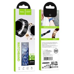 Watchband Hoco WH19 Elegant Series Πλαστικό Μπρασελέ για Samsung Huawei Xiaomi Vivo OPPO κα 22mm Universal Μπλε