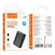 Power Bank Hoco J158 Runner 5000mAh 5V/2A με 1xUSB-A 1xUSB-C 1xMicro USB και LED Ένδειξη Μπαταρίας Μαύρο
