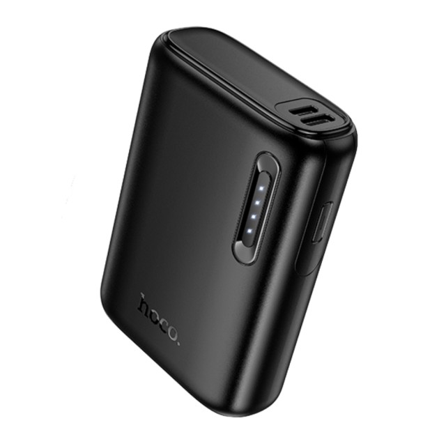 Power Bank Hoco J158 Runner 5000mAh 5V/2A με 1xUSB-A 1xUSB-C 1xMicro USB και LED Ένδειξη Μπαταρίας Μαύρο