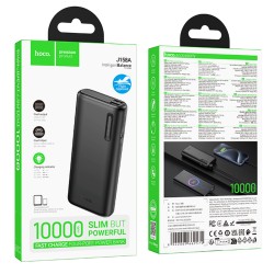 Power Bank Hoco J158A Runner 10000mAh Fast Charge 5V/2A Slim με 2xUSB-A 1xUSB-C 1xMicro USB και LED Ένδειξη Μπαταρίας Μαύρο