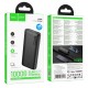 Power Bank Hoco J158A Runner 10000mAh Fast Charge 5V/2A Slim με 2xUSB-A 1xUSB-C 1xMicro USB και LED Ένδειξη Μπαταρίας Μαύρο