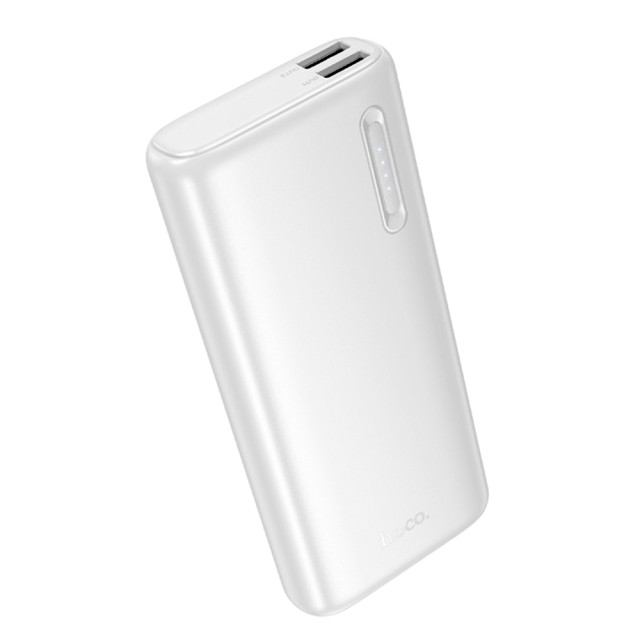 Power Bank Hoco J158A Runner 10000mAh Fast Charge 5V/2A Slim με 2xUSB-A 1xUSB-C 1xMicro USB και LED Ένδειξη Μπαταρίας Λευκό