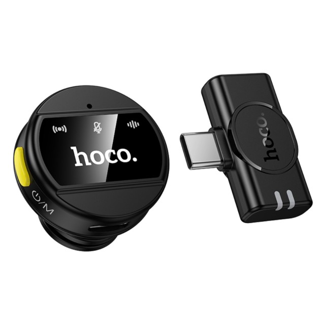 Μικρόφωνο Πέτου Hoco L21 Charm Μαγνητικό 800mAh 80min Χρήσης Type-C  Μαύρο