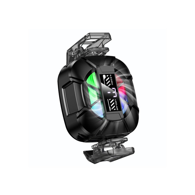 Cooler Κινητού Τηλεφώνου Hoco GA5 Triumph Μαύρο με Ισχυρό Μαγνήτη Ανεμιστήρα με 3-επίπεδα Έντασης και Φωτισμό