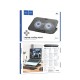 Laptop Cooler Hoco GA4 Jade Μαύρο με 2 Ανεμιστηράκια 7 Επιπέδων Έντασης και Φωτισμό για Φορητούς Υπολογιστές έως 17"