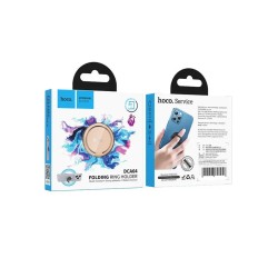 Βάση Στήριξης Δαχτυλίδι Μεταλλική Hoco DCA64 για Κινητά Τηλέφωνα με 360° Περιστροφή Light Pink