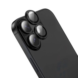 Προστασία Κάμερας Hoco Full Guard V16 Alluminum Alloy για Apple iPhone 17 Μαύρο
