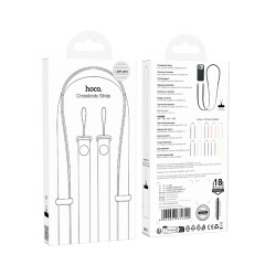 Universal Λουράκι Λαιμού Hoco GH11 για Θήκη Κινητού με Πυκνή Πλέξη και Μεταλλικες Λεπτομέρειες Ανοιχτό Γκρι