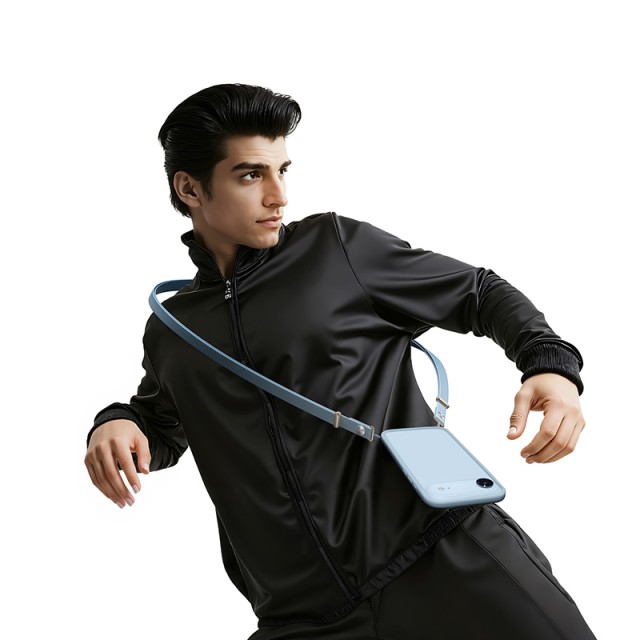 Universal Λουράκι Λαιμού Hoco GH11 για Θήκη Κινητού με Πυκνή Πλέξη και Μεταλλικες Λεπτομέρειες Γαλάζιο