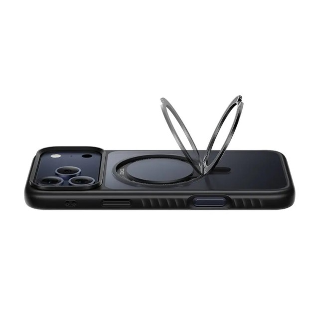 Θήκη Hoco Premium Rotating Magsafe για Apple iPhone 17 Pro Max με Ενσωματωμένο Stand Μαύρη