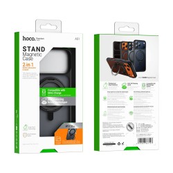 Θήκη Hoco Premium Rotating Magsafe για Apple iPhone 17 Pro με Ενσωματωμένο Stand Μαύρη