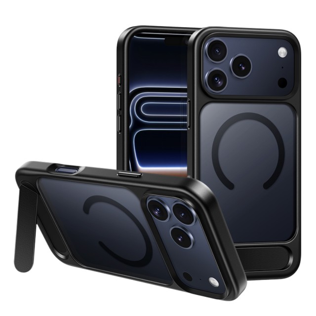 Θήκη Hoco Premium Vip Magsafe για Apple iPhone 17 Pro Max με Ενσωματωμένο Stand Μαύρη