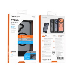 Θήκη Hoco Premium Vip Magsafe για Apple iPhone 17 με Ενσωματωμένο Stand Μαύρη