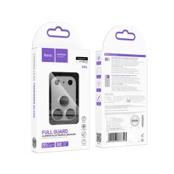Προστασία Κάμερας Hoco Full Guard V16 Alluminum Alloy για Apple iPhone 17 Pro Silver