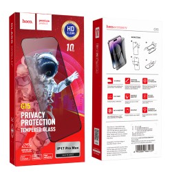 Tempered Glass Hoco Spy G15 Full Screen Privacy 0.33mm για Apple iPhone 17 Pro Max Σετ 10 τεμ.