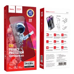 Tempered Glass Hoco Spy G15 Full Screen Privacy 0.33mm για Apple iPhone 17 Pro Σετ 10 τεμ.