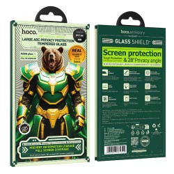 Tempered Glass Hoco Bear Shield A888 HD 4H 0.4mm Large Arc 28 Μοίρες Privacy Protection για Apple iPhone Air