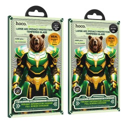 Tempered Glass Hoco Bear Shield A888 HD 4H 0.4mm Large Arc 28 Μοίρες Privacy Protection για Apple iPhone 17 Pro