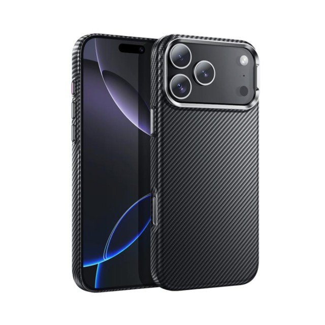 Θήκη Hoco Carbon Fiber Magsafe για Apple iPhone 17 Pro Max Μαύρη