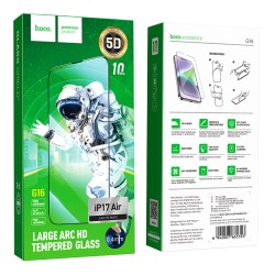Tempered Glass Hoco Guardian Shield Series G16 Full Screen HD 5D Large Arc 0.4mm για Apple iPhone Air Σετ 10 τεμ.