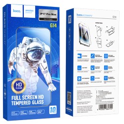 Tempered Glass Hoco Premium Series G14 0.33mm HD Full Screen Large Arc Edges Protection HD 3D για Apple iPhone 17 Pro Max Σετ 10 τεμ.