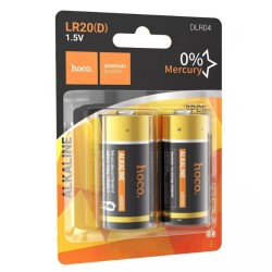 Μπαταρία Αλκαλική Hoco. DLR04 LR20 size D Τεμ. 2