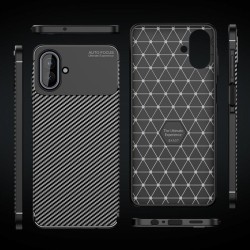 Θήκη Ancus AutoFocus Carbon Fiber για Samsung SM-A075 Galaxy A07 4G Μαύρη
