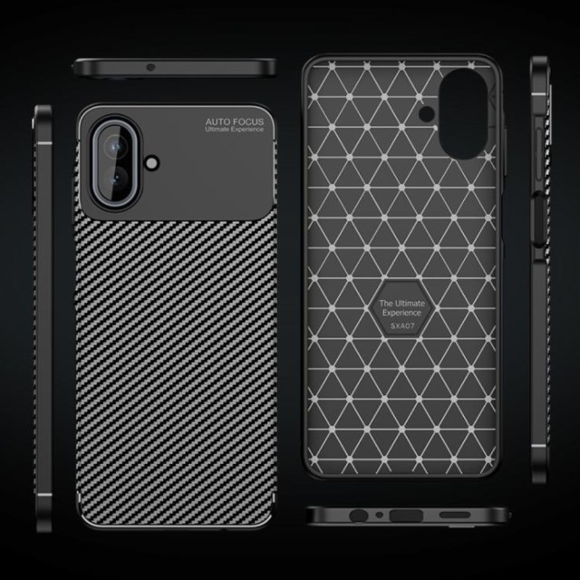 Θήκη Ancus AutoFocus Carbon Fiber για Samsung SM-A075 Galaxy A07 4G Μαύρη
