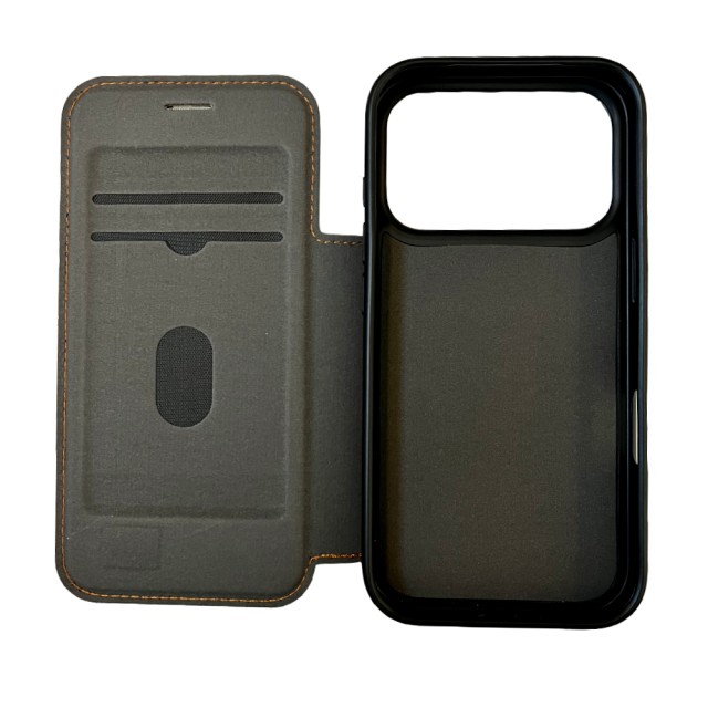 Θήκη Folio TPU Ancus Magnetic Ring για Apple iPhone 17 Pro 5G Μαύρη