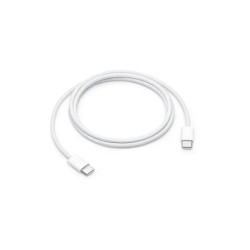 Καλώδιο σύνδεσης Apple USB-C σε USB-C 60W MQKJ3ZM/A Braided Λευκό 1m
