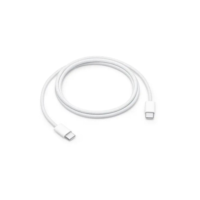 Καλώδιο σύνδεσης Apple USB-C σε USB-C 60W MQKJ3ZM/A Braided Λευκό 1m