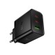 Φορτιστής Ταξιδίου Hoco N75 Grande GaN 65W High Power Fast Charge με 2xUSB-C και 1xUSB-A  Μαύρος
