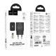 Φορτιστής Ταξιδίου Hoco N76 Star GaN 25W Fast Charge με 1xUSB-C και Καλώδιο USB-C σε USB-C Μαύρος