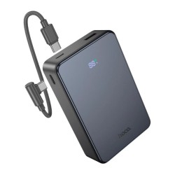 Power Bank Hoco J170A Starlight 20000mAh 1xUSB-A 22.5W 2xUSB-C PD20W Digital LED Ένδειξη Μπαταρίας και Braided Καλώδιο USB-C σε UB-C Μαύρο