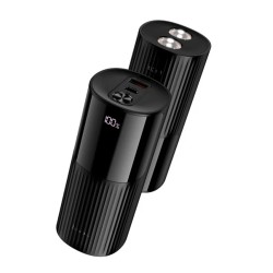 Power Bank Hoco J150 Stream 20000mAh 1xUSB-A 22.5W 1xUSB-C PD20W Digital LED Ένδειξη Μπαταρίας και Φακό Μαύρο