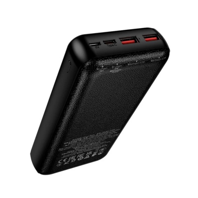 Power Bank Hoco J159A Essence 20000mAh 2xUSB-A 22.5W 1xUSB-C PD20W 1xMicroUSB 18W Digital LED Ένδειξη Μπαταρίας Μαύρο