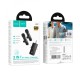 Σετ Μικρόφωνα Πέτου Ασύρματα Hoco L20C Fair Lavalier USB-C AUX Lightning 2.4Ghz Εμβέλεια 15m Digital Noise Cancellation ENC εως και 7 Ώρες Λειτουργίας