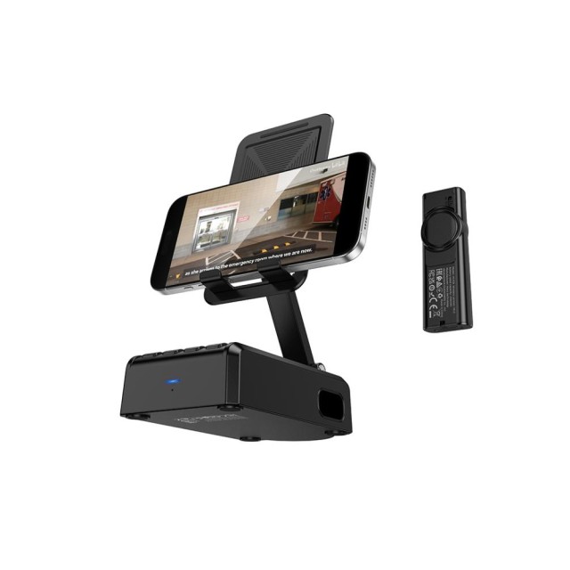 Φορητό Ηχείο/ Βάση Κινητού Wireless Hoco HC45 Wave BT 6.0 1000mAh 3W με Χειριστήριο εως και 5 Ώρες Χρήσης Μαύρο