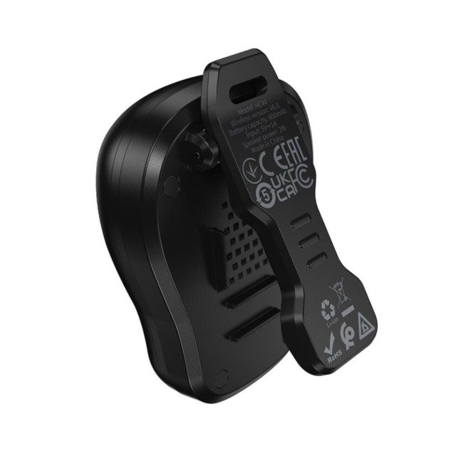 Φορητό Ηχείο Mini Hoco HC44 Star 2W BT v6.0 800mAh εως 15 Ώρες Λειτουργίας με Κλιπ Στήριξης για Σακίδια και Ρούχα IPX6 Μαύρο