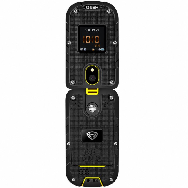 Noozy Hero 4G Dual Sim με Διπλή Οθόνη 2.4"+1.44" Bluetooth Φακό 1200mAh Μπαταρία IP68 Μαύρο-Κίτρινο με Ελληνικό Πληκτρολόγιο Noozy Hero 4G Dual Sim με Διπλή Οθόνη 2.4"+1.44" Bluetooth Φακό 1200mAh Μπαταρία IP68 Μαύρο-Κίτρινο με Ελληνικό Πληκτρολόγιο