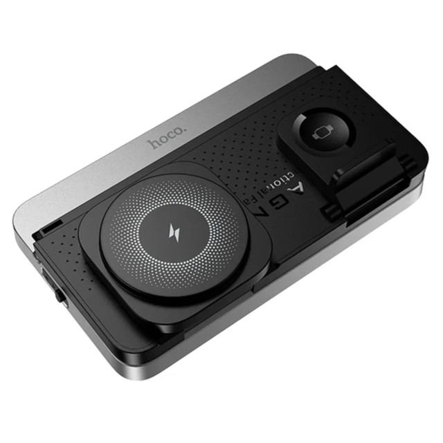 Ασύρματος Φορτιστής Hoco DWQ03 4 in 1 Qi 15W για Smartphone Earbuds Smartwatch με Ψηφιακό Ρολόι και Ξυπνητήρι