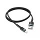 Καλώδιο Hoco SU99 USB σε Lightning Fast Charging 3A Braided Μαύρο 1m