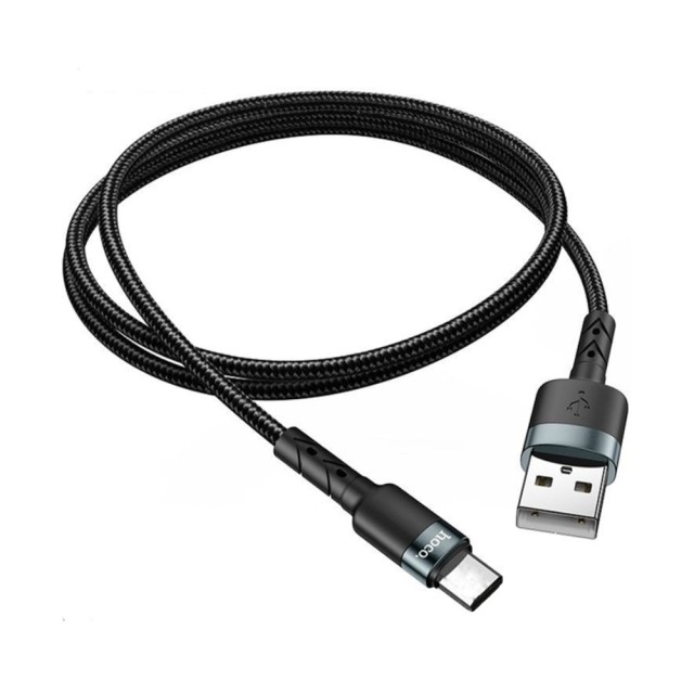 Καλώδιο Hoco SU99 USB σε USB-C Braided Μαύρο 1m