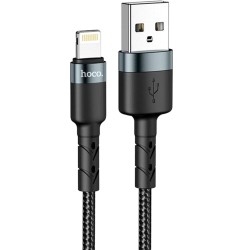 Καλώδιο Hoco SU99 Plus USB σε Lightning Fast Charging 3A Braided Μαύρο 2m