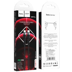 Καλώδιο Hoco SU99 Pro USB-C σε Lightning Fast Charging PD27W Braided Μαύρο 1m