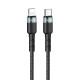 Καλώδιο Hoco SU99 Pro USB-C σε Lightning Fast Charging PD27W Braided Μαύρο 2m