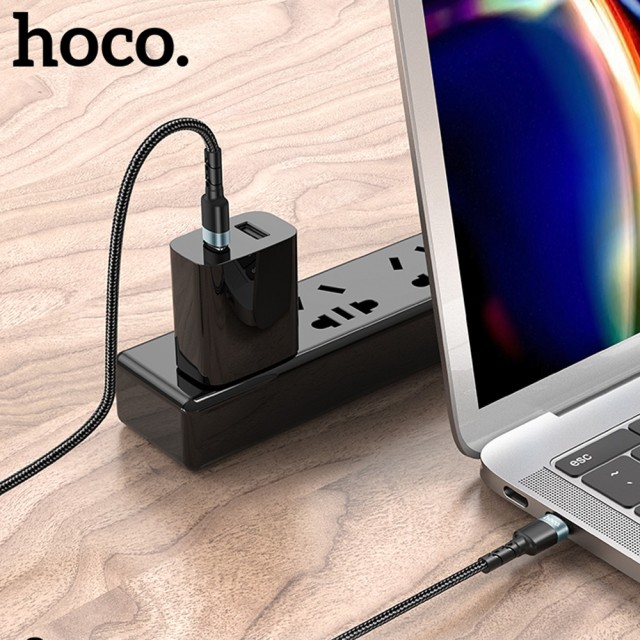 Καλώδιο Hoco SU99 Max USB-C σε USB-C Fast Charging 60W Braided Μαύρο 1m