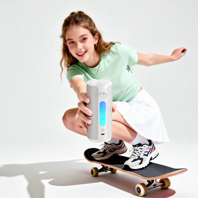 Φορητό Ηχείο Wireless Hoco HC50 Advantage v6.0 Hi-Fi Audio TWS 8W 1200mAh FM IPX4 Λευκό